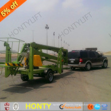 18m Towable boom lifts for sale trailer mounted boom lift truck used for cherry picker